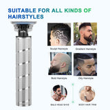 Ufree Hair Trimmer for Men, Beard Trimmer for Men Electric Razor Shavers Cordless Hair Clippers for Men, Zero Gapped T Blade Liners Grooming Hair Cutting Kit, Valentines Day Gifts for Men(Silver)