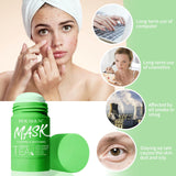 Green Tea Mask Stick for Face Purifying Clay Stick Mask For Deep Cleaning, Blackhead Remover for Men and Women Anti-Acne Oil Control & Clean Pores for All Skin Types 40g