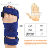 HOOMTREE Stroke Resting Hand Splint Right&Left Resting Hand Splint with Finger Separator Functional Night Immobilizer Wrist Finger Brace for Carpel Tunnel Pain,Sprain Fracture,Tendonitis (Right,Blue)