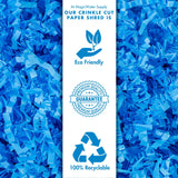 MagicWater Supply - 2 LB - Light Blue - Crinkle Cut Paper Shred Filler great for Gift Wrapping, Basket Filling, Birthdays, Weddings, Anniversaries, Valentines Day, and other occasions