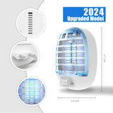 DNFAF Fly Trap for Indoors, Bug Zapper Indoor, Electronic Mosquitoes Killer Mosquito Zapper with Blue Lights for Living Room, Home, Kitchen, Bedroom, Baby Room, Office(2 Packs)
