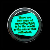 Lighthouse Sobriety Chip | Glow in The Dark Triplate AA Coin | Spreading Light Recovery Gift Medallion