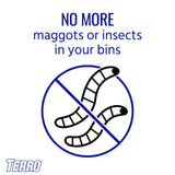 Terro T800 Garbage Guard Trash Can Insect Killer - Kills Flies, Maggots, Roaches, Beetles, and Other Insects (Pack of 2)