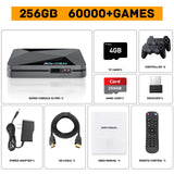 Kinhank Super Console X2 pro Retro Game Console with 60000+GamesVideo Game Console EmuELEC 4.5/Android 9.0 in 1, with 2 Gamepad Inside,2.4G+5G and BT 5.0