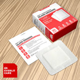 EVERLIT Island Dressing Bordered Gauze | Large Wound Care Bandage with Adhesive Border| Sterile, Soft & Highly Absorbent Medical Grade Dressing Pad (6x6 Inch (Pack of 30))