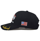 Trump 2024 Hat Donald Trump Hat Make America Great Again MAGA USA Embroidery Adjustable Baseball Cap, Black