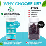 VVN Naturals Sugar Free 22 in 1 Calm Mood Gummies St. John's Wort, 5-HTP, GABA, Ashwagandha| Magnesium Glycinate Gummies | Non-GMO, Natural Support Stress & Relaxation, Mood & Energy | Vegan, 60 ct.