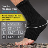 POWERLIX Ankle, Feet Orthopedic Brace Compression Support Sleeve (Pair) for Swelling, Sprain, Plantar Fasciitis, Arthritis, Tendinitis