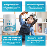 SuperHMO Prebiotic Mix for Kids - 5 HMOs for Gut, Digestion, and Cognitive Health, Powder, 45 Servings