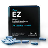 OVER EZ Pre-Drink Supplement - [$1.30 x Serving] Party Recovery & Prevention Pills for a Night Out & Better Mornings, Milk Thistle, Amino Acids, Vitamin Bs (30 Servings)