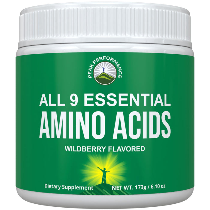 All 9 Essential Amino Acids Powder with 26 Clinical Studies. EAAs 32X Effective vs BCAA/BCAAS Branched Chain Aminos. Pre or Post Workout EAA Supplement. Perfect for Energy, Muscle Growth. Wildberry