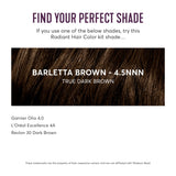 Madison Reed Radiant Hair Color Kit, Dark Brown for 100% Coverage of Resistant Gray Hair, Ammonia-Free, 4.5NNN Barletta Brown, Permanent Hair Dye, Pack of 2