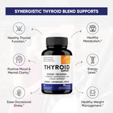 Sandhu's Thyroid Support Complex with Selenium 200mcg Zinc 20mg Iodine 150mcg L Tyrosine 300mg Ashwagandha 150mg Pure Health Supplement for Women & Men |70 Count, 35 Days Supply