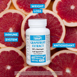 Supersmart - Grapefruit Extract 600mg per Day (99% Naringin) - High Potency GSE Supplement | Non-GMO & Gluten Free - 60 Vegetarian Capsules