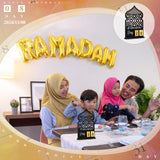 DoubleFill Ramadan Calendar Set Ramadan Advent Calendar 30 Days Wooden Eid Mubarak DIY Countdown Calendar Ramadan Decoration Gift Ramadan Table Decor for Ramadan Party Islam Muslim Accessories (Black)