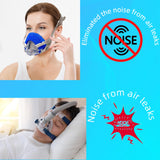 8 Pack CPAP Mask Liners Comfort Silky CPAP Mask Covers One Size Compatible with Most Full Face Mask Improve The Comfort of Wearing The Mask Reduce Noise (Blue)