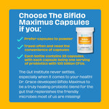 The Gut Institute Bifido Maximus Ultra High Potency Probiotics for Women and Men - Bifidobacterium longum 100 Billion CFUs - 28 ct - 7 Strains - No Histamines - No Refrigeration Needed - Made in USA