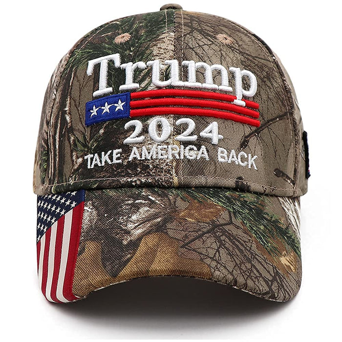 Trump 2024 Hat Donald Trump Hat 2024 MAGA Take America Back Hat Camo USA Embroidered Adjustable Baseball Cap