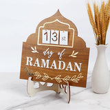 Ramadan Mubarak Advent Calendar 2023 DIY Countdown Calendars Eid Decorations for Home Ramadan Ornament Kids Wood