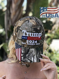 MADE in USA Trump Hat 2024 Take America Back Camo Hat Adjustable Cap Hat Presidential Election Campaign (Cameo Mesh)