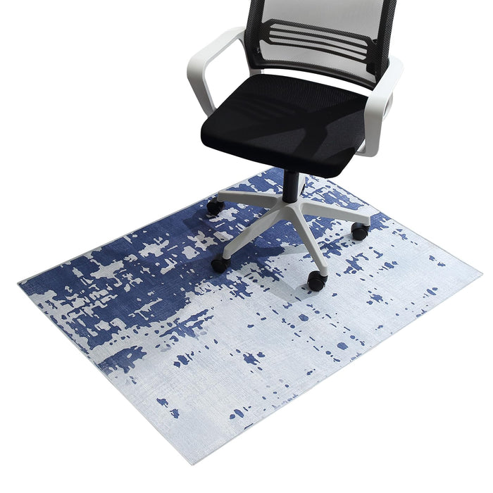 Office Chair Mat, Large Abstract Rug for Hardwood Floor, 36'x48", Machine Washable, Non-Slip