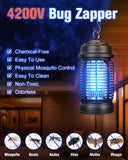 DEEZEE Bug Zapper Outdoor， 4200V Mosquito Zapper Indoor，20W Electric Fly Zapper ，Insect Zapper&Mosquito Killer lamp for Home, Patio, Kitchen, Backyard, Camping, Plug-in