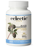 ECLECTIC INSTITUTE Raw Freeze-Dried Non-GMO Black Raspberry Capsules | Antioxidant Flavonoid Support | 90 CT
