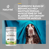 NaturVet Senior Advanced Incontinence Dog Supplement – Helps Support Dog’s Bladder Control, Normal Urination – Includes Synergistic Blend of Botanicals – 60 Ct. Soft Chews