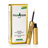 Nuvega Lash – Veganes Wimpernserum & Augenbrauenserum für lange Wimpern in nur 4-6 Wochen I Lash Serum I Wimpernserum Wachstum I Made in Germany I 3ml