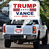 QSUM Trump Vance 2024 Magnet Sticker, 17"*11" Large Size Trump Vance Magnet Large Bumper Sticker for Car with UV Printing, Strong Adhesive Magnet and Vivid Color