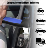 5 in 1 Vehicle Support Handles, Elderly Portable Automotive Door Assist Handles Multifunction Car Handle with LED Flashlight Seatbelt Cutter and Window Breaker for Elderly and Handicapped (Blue)