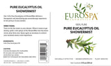 EuroSpa Aromatics Pure Eucalyptus Oil ShowerMist and Steam Room Spray, All-Natural Premium Aromatherapy Essential Oils - Pure Eucalyptus, 2oz, 2 Pack