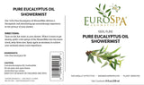 EuroSpa Aromatics Pure Eucalyptus Oil ShowerMist and Steam Room Spray, All-Natural Premium Aromatherapy Essential Oils - Pure Eucalyptus, 8oz, 2 Pack