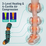 QUINEAR Leg Massager, 3-in-1 Foot Calf & Thigh Massager with Heat and Compression Therapy, Leg Massage Boots for Swollen Legs, Edema, RLS Pain Relief, FSA HSA Eligible