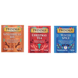 Twinings Winter Tea Collection, Limited Edition Holiday Gift Box, 20 Count (Pack of 3), Includes Christmas Tea, Winter Spice, and Gingerbread Joy, Enjoy Hot or Iced