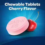 GAS-X Extra Strength Chewable Gas Relief Tablets with Simethicone 125 mg for Bloating Relief, Cherry - 72 Count