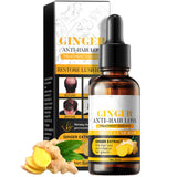 Ginger Anti-Hair Loss Oil - 30ml Strong Root Fixation Ginger Organic Hair Growth Oil For Dry Damaged Hair - Improve Dry Rough, Moisturizing And Smooth, Reduce Hair Loss Strengthen Hair