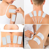 TENS Unit Pads 2"X4" 20 Pcs, TENS Unit Replacement Pads Self-Adhesive Electrode Patches with Upgraded Self-Stick Performance for Electrotherapy