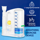 TyeinGo Lung Exerciser Device, Breathing Trainer - 6000ML Inhale Volume Measurement, Equipped with Ball Flow Rate Indicator & Scale Indicator