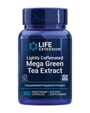Life Extension Lightly Caffeinated Mega Green Tea Extract - 98% EGCG Polyphenols Supplement for Heart and Brain Health Support for Men and Women - Gluten Free, Non-GMO, Vegetarian - 100 Count