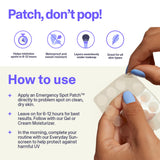 Curology Emergency Spot Patch, Hydrocolloid Pimple Patches for Face, Fast-Acting Support, Spot Concealing and Oil Absorbing, 80 Count