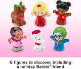 Fisher-Price Little People Barbie Toddler Toy Advent Calendar Playset, 24 Christmas Figures & Pieces for Pretend Play Kids Ages 18+ Months