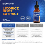 BioMatrix Licorice Root Extract (1200 Drops 2 fl. oz) More Active Ingredient Than Competing Brands (0.87 mg Glycyrrhizin per Drop), Less Doses Needed, Concentrated, Raise Cortisol, Energy