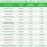 Easy@Home Drug Test Cup: at Home Drug Test Kit Test for AMP/BUP/BAR/BZO/COC/MDMA/MET/MTD/OPI2000/OXY/PCP/PPX/TCA/THC50, Highly Sensitive THC Tests for Home Use is Included #ECDOA-1144A3 (5)