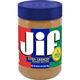 Jif Extra Crunchy Peanut Butter, 28 Ounces (Pack of 10)