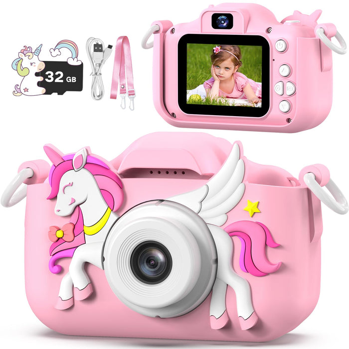 Kids Camera Toy, masterbee Children Camera Toys for Kids Age 3-12, Christmas/Birthday Gifts for Girls, 1080P HD Video Kids Digital Camera, Gift for 3 4 5 6 7 8 9 10 11 12 Year Old Girl