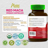 Amazon Andes Red maca Root Capsules - Female Health Supplement - Natural Energizer - USDA NOP Certified - Genitalized, Non GMO & Gluten Free - 100 Vegan Pills (1500mg per Serving) - Made in Peru