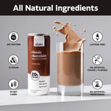 Slate Milk - High Protein Milk Shake - Classic Chocolate - Lactose Free, 20g Protein, 1g Sugar, 100 Calories, 2g Net Carbs, No Added Sugar - Natural, Breakfast Boost, Post Workout - 11 fl oz, 12 Cans