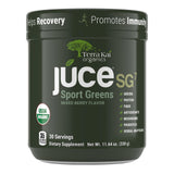 TERRA KAI ORGANICS SG7 Sports Greens Organic Green Juice Powder | Mushrooms | Mixed Berry Flavor | 30 Servings