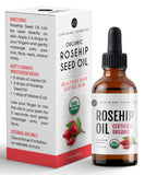 Kate Blanc Cosmetics Rosehip Oil for Face & Skin USDA Organic Rosehip Seed Oil for Gua Sha Massage & Face Oil. 100% Pure, Cold Pressed Rose Hip Oil for Acne Scars & Facial Oil